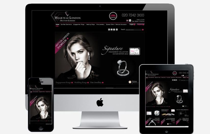 ASP.NET based ecommerce website for diamonds screenshot 1