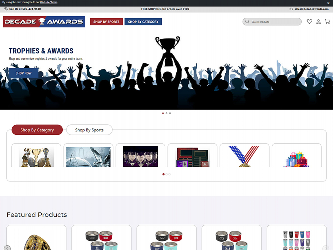Decade Awards: Comprehensive Online Platform for Trophies and Awards screenshot 1