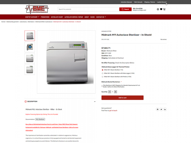 BoothMed : E-Commerce Site for Medical Equipments on BigCommerce screenshot 2