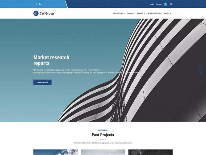 CW Group: A Digital Commerce Store for Market Intelligence Reports screenshot 2