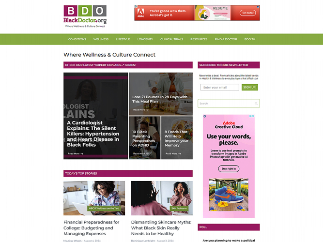 BlackDoctor.org: For all your Health and Wellness Information screenshot 2