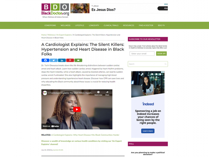 BlackDoctor.org: For all your Health and Wellness Information screenshot 1