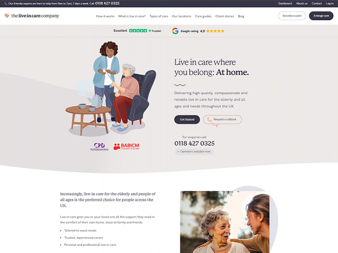 Enhancing Care Services:Digital Solutions for The Live-In Care Company screenshot 1