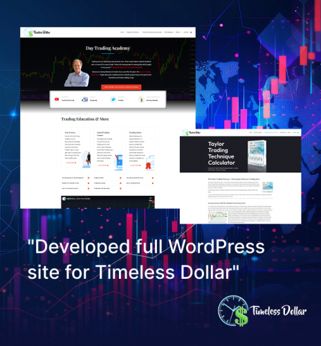 WordPress website for 'Timeless Dollar' in USA screenshot 2