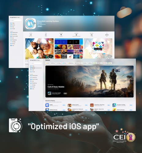 iOS mobile app for Creative Education Institute in USA screenshot 1