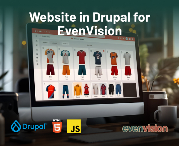 Drupal website developed for EvenVision in USA screenshot 1