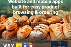 Wix ecommerce store for The Cake Man in UK