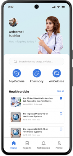 Smart Patient Management & Healthcare Mobile App screenshot 3