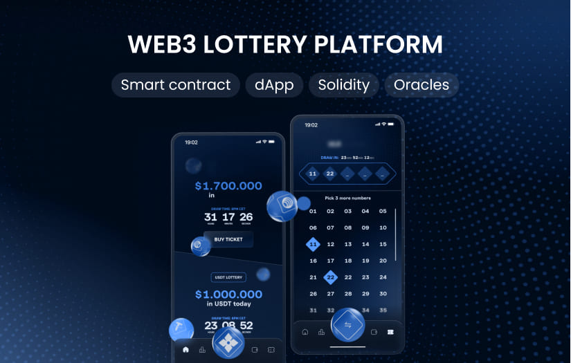 Web3 Lottery platform development screenshot 1