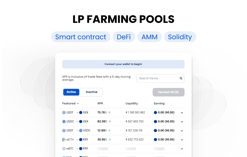 Creating LP Farming pools (DeFi) screenshot 1