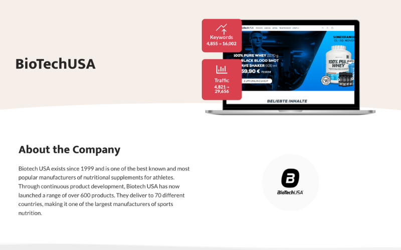 BioTechUSA screenshot 1