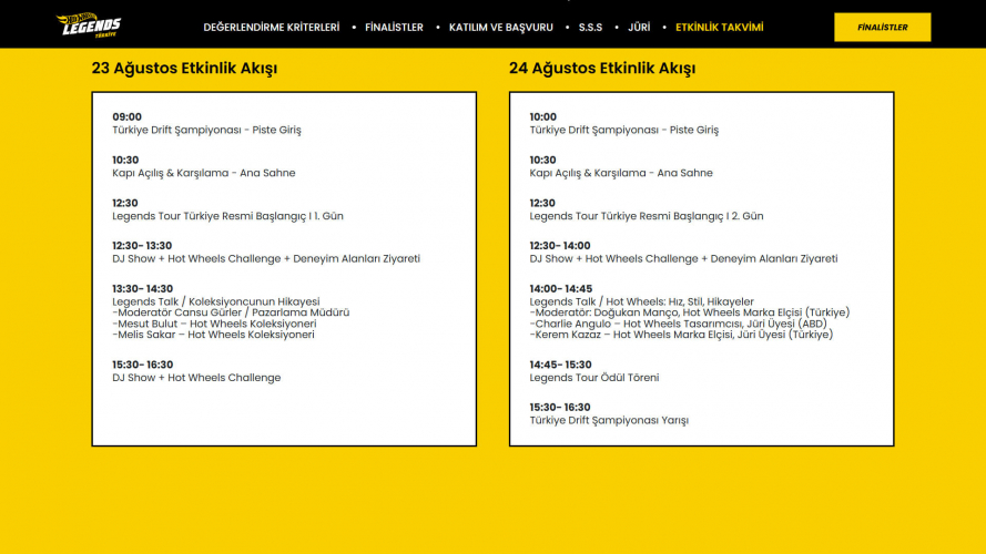 Hot Wheels Legends Türkiye Micro Website Development screenshot 4