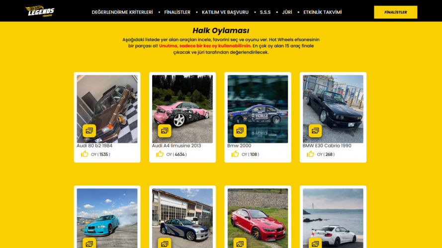 Hot Wheels Legends Türkiye Micro Website Development screenshot 5