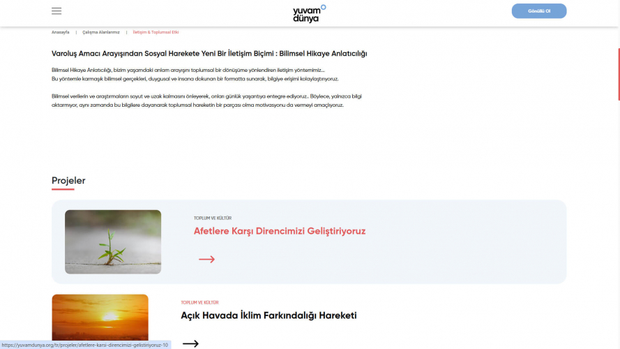 YuvamDunya Website Development screenshot 1