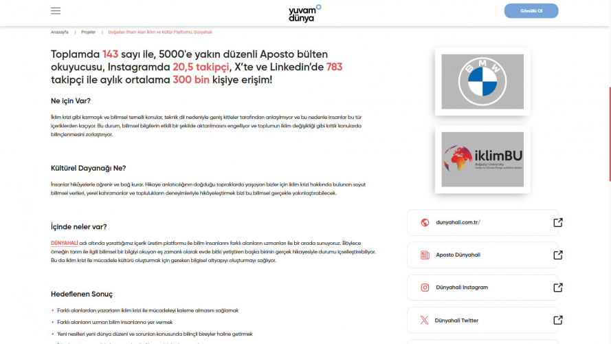 YuvamDunya Website Development screenshot 3