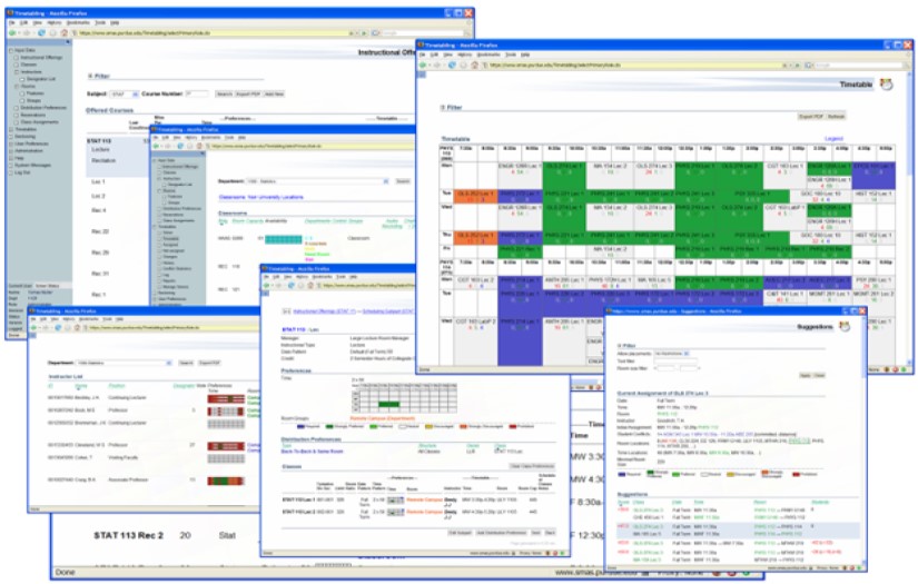 University Course Timetabling & Student Scheduling System screenshot 1