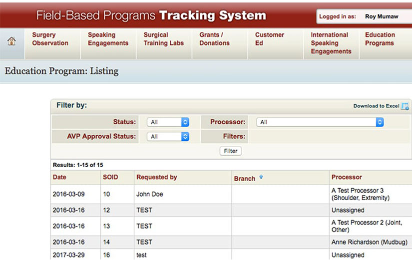 Tracking & Reporting Tool for Field-Based Sales Events screenshot 1