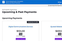 Administrative Dashboard for Client Account Management