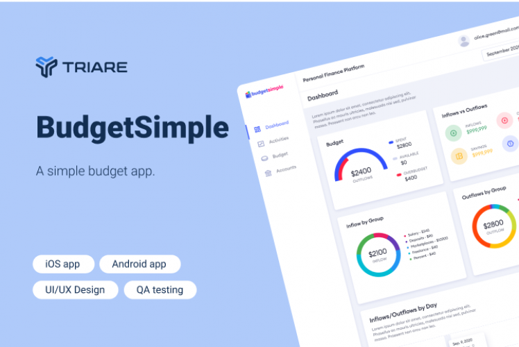 BudgetSimple - a simple budget app screenshot 1