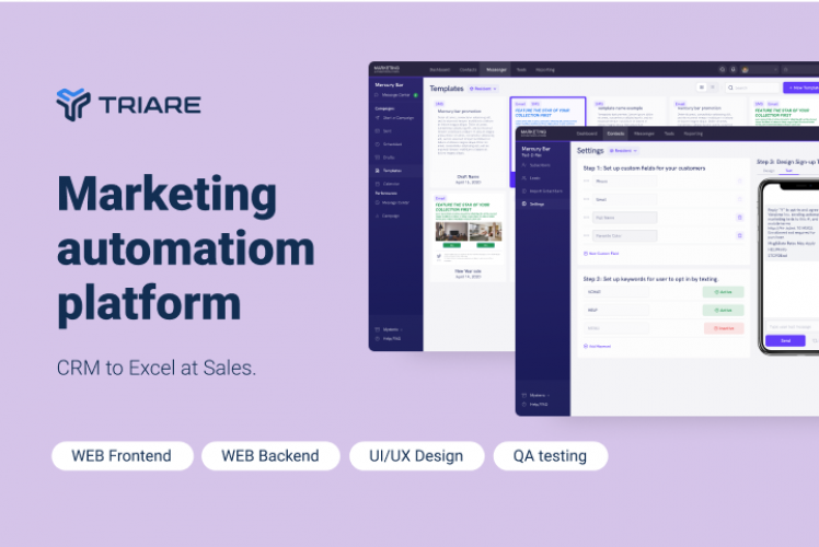 Marketing automation platform - CRM to Excel at Sales screenshot 1