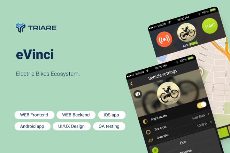 eVinci - electric bikes ecosystem screenshot 1