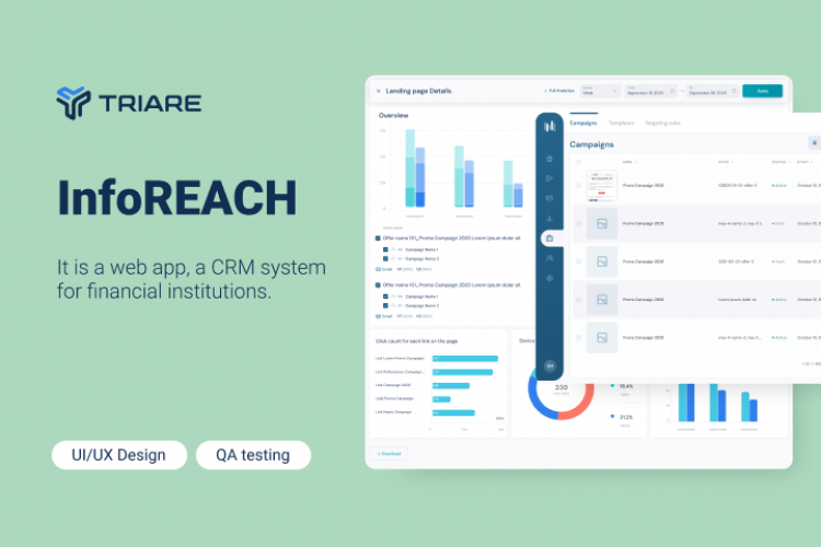 InfoREACH - UX design for a complex CRM system screenshot 1