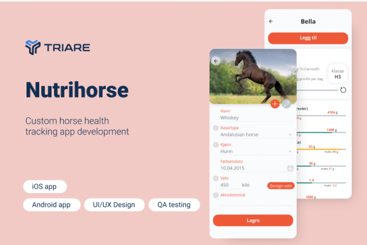 Nutrihorse - horse health tracking app screenshot 1