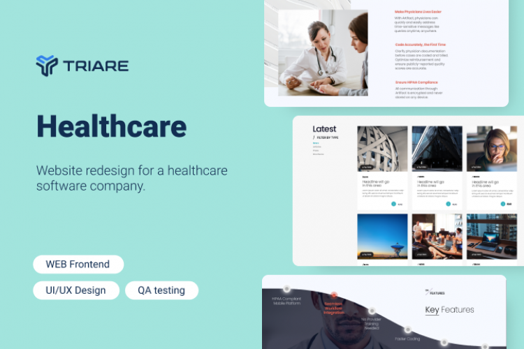 Healthcare - web redesign for a healthcare company screenshot 1