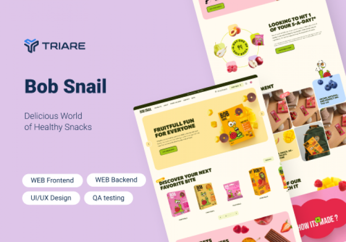 Bob Snail - Delicious World of Healthy Snacks screenshot 1