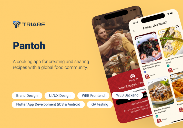 Pantoh – A cooking app for creating and sharing recipes  screenshot 1