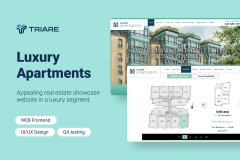 Luxury Apartments - appealing real estate website
