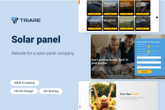 Solar Panel - website for a solar panel company
