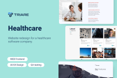 Healthcare - web redesign for a healthcare company