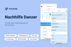 Nachhilfe Danzer - a booking system for a school
