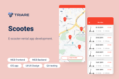 Scootes - e-scooter rental app development