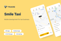 Smile Taxi - mobile development for taxi business