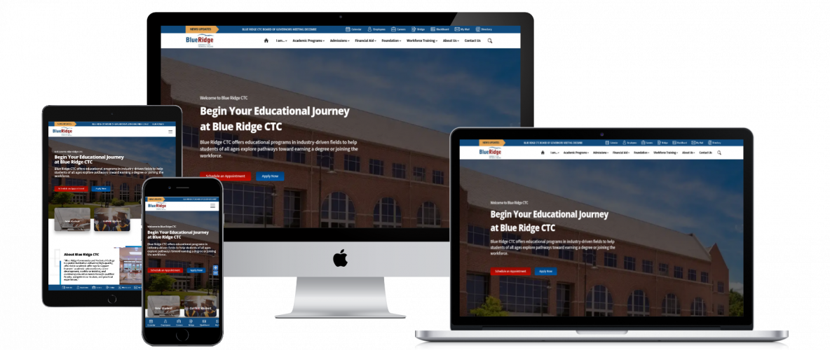 Elevating Accessibility and User Experience for Blue Ridge Community College (BRCC) screenshot 1