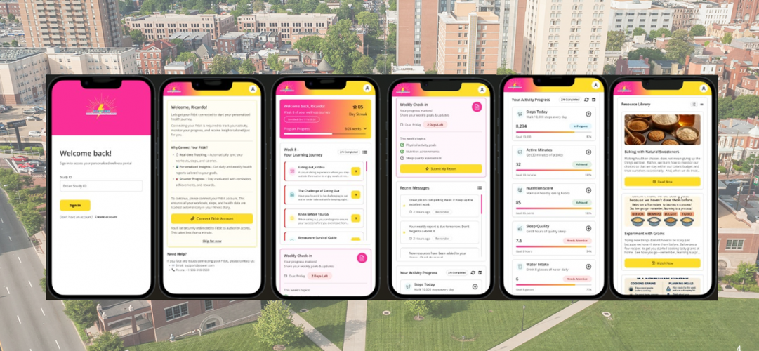 VCU SDOH Digital Lifestyle Intervention Web App screenshot 1