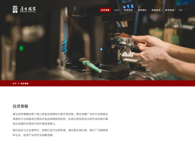 Hosen Capital Website screenshot 4