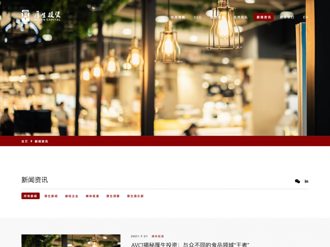 Hosen Capital Website screenshot 1