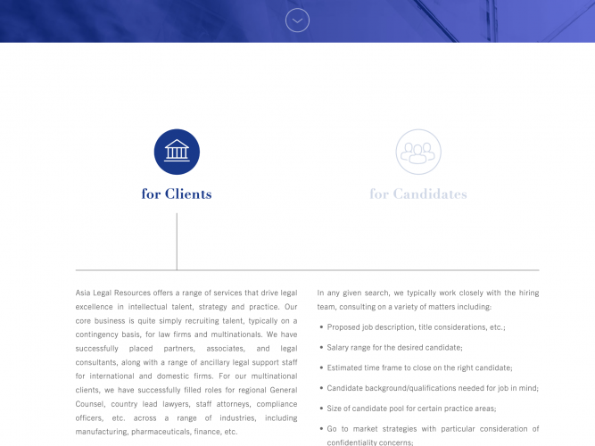 Asia Legal Website screenshot 5