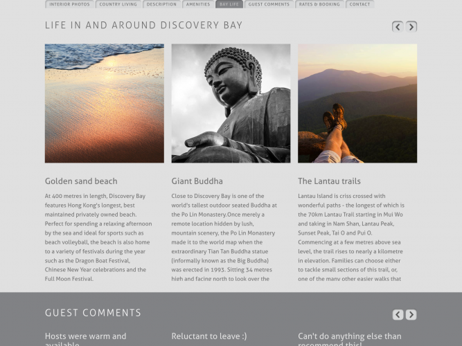 Short Stay Website screenshot 4