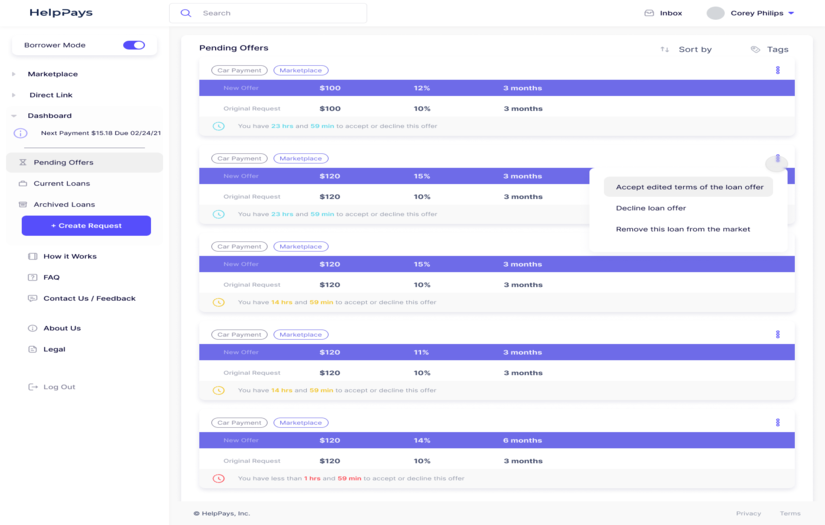 HelpPays screenshot 1