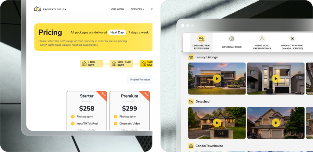 Property Vision, Real Estate Marketing platform for Agents in Toronto screenshot 1