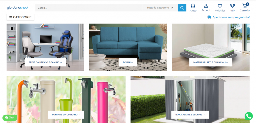Giordanoshop ongoing maintenance screenshot 2