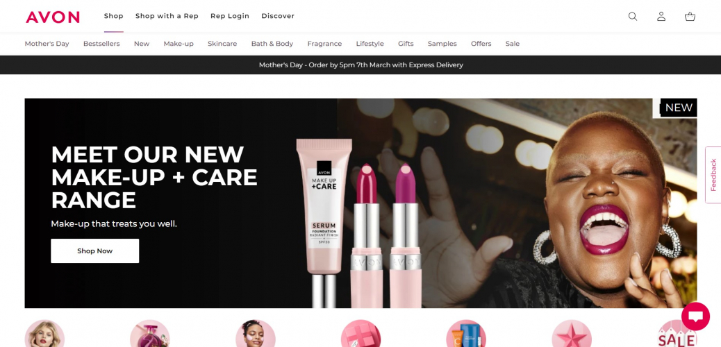 Avon growth sales screenshot 1