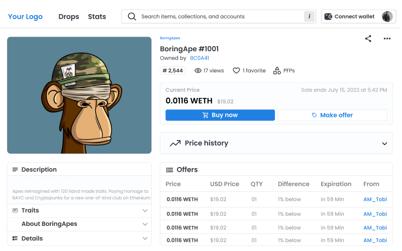 OpenSea Clone Script - Coinsclone screenshot 1