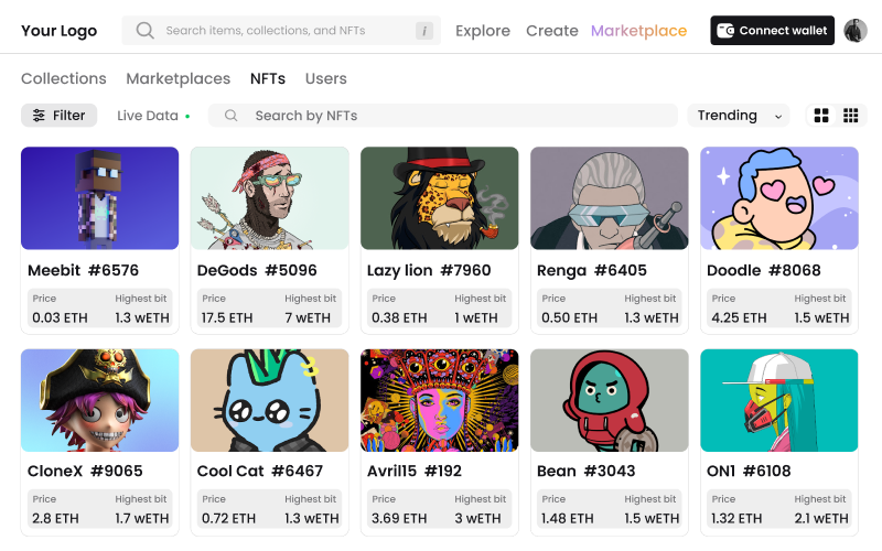 Rarible Clone Script - Coinsclone screenshot 1