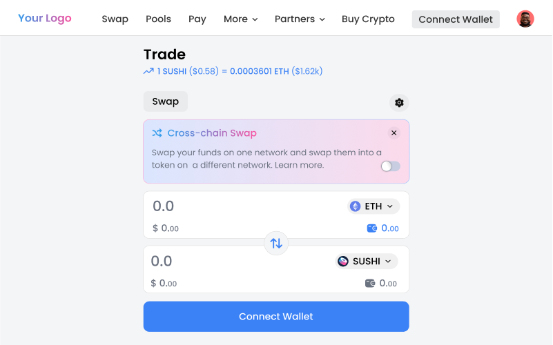 SushiSwap Clone Script - Coinsclone screenshot 4