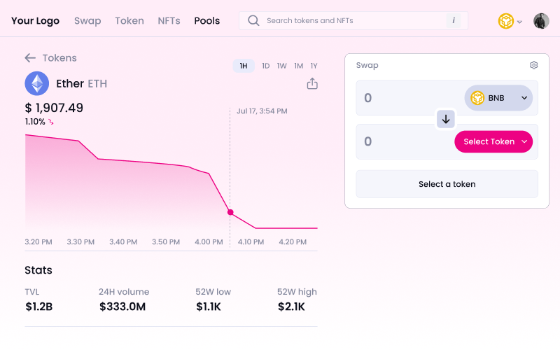 Uniswap Clone Script - Coinsclone screenshot 1